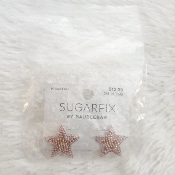 SUGAR FIX Starry Night Stud Earrings "LIGHT PINK" (Nickel Free) NEW!!! - Picture 5 of 7